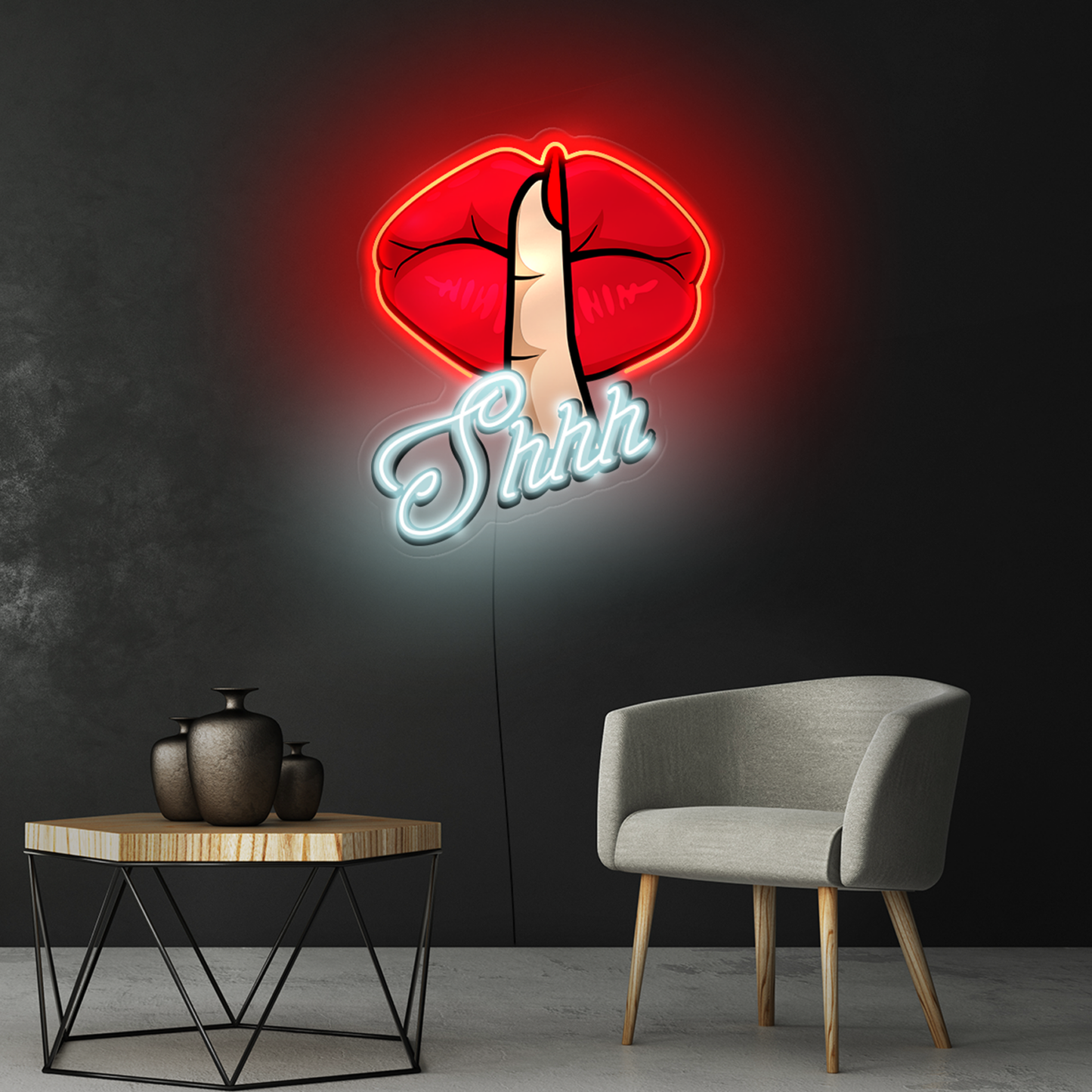 “SHHH” NEON SIGN